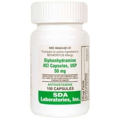 - Diphenhydramine 50mg Capsules 100ct btl (Pack of 2)