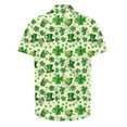 thumbnail image 5 of cllios St Patricks Day Mens Hawaiian Shirt Funny Irish Shamroak Beach Tshirts Short Sleeve Green Button Down Aloha Party Tops, 5 of 5