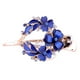 thumbnail image 2 of 2pcs Pinza de cabellero Floral Rhinestone Formal Gruesa Horquilla Pinza Accesorios para El Cabello, 2 of 7