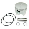 thumbnail image 2 of Starboard Side Piston Kit .030 Over with Rings Compatible with 1984-2006 Yamaha 150HP-200HP V6 2-Stroke Outboard Motor 3.574 90.75mm Bore 6G5-11631-02-96 326764, 2 of 2