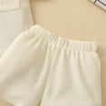 thumbnail image 6 of Fesfesfes 3T Boys Outfits Toddler Kids Baby Boys Fashion Cute Short Sleeve Solid Color Casual Pocket Shorts Suit 18-24 Months, 6 of 9