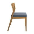 thumbnail image 5 of Plank+Beam Solid Wood Dining Chair Frame (2 Pack), Black with Graphite Cushion, 5 of 9