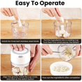 thumbnail image 4 of DEBGFS Mini Food Chopper- Electric Food Processor and Blender USB Charging Portable Vegetable Fruit Meat Garlic Onion Ginger Chopper with 3 Sharp Blades Grinder Kitchen Gadget,White-250ml, 4 of 5