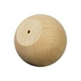 thumbnail image 1 of 5 Pcs Wooden Ball Knob / Doll Head 1-3/4" wideFlat 1-1/16" w/ 3/16" holeUse KS1250 threaded screws., 1 of 1