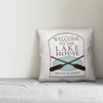 thumbnail image 2 of Creative Products Welcome to the Lakehouse 18x18 Indoor / Outdoor Pillow, 2 of 2