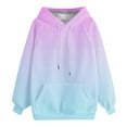 thumbnail image 7 of HomeDM Womens Pullover Hoodie Long Sleeve Comfy Sweatshirt for Women - Pink/XL, 7 of 7