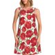 thumbnail image 1 of Fotbe Rose Flowers Vestido de Verano sin Mangas para Mujer – Vestido Midi Línea A, Estilo Camiseta Floral, Vestido Playero Casual y Fluido, 1 of 7