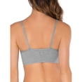 thumbnail image 4 of Fruit of the Loom Women's Spaghetti Strap Cotton Sports Bra, 2-Pack (Gray/Mint), 4 of 5