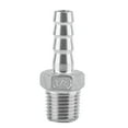 thumbnail image 1 of Ccdes Adaptateur de Queue de Tuyau, Acier Inoxydable SS304 Tuyau de Filetage Mâle Raccord de Queue de Tuyau de Barbillon BSP 1/8 3/4, Connecteur de Tuyau de Barbillon, 1 of 3