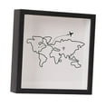 thumbnail image 3 of veasfak Shadow Box Frame Compact Top Loading Display Case for Artworks Cards Tickets black 29x29cm, 3 of 9