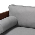 thumbnail image 5 of Baxton Studio Uriel Mid-Century Modern Grey Boucle Fabric Sofa, 5 of 6