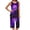 18 Purple, variant on Tnhcen Women's Daily Comfort Sleepwear Printed Sleeveless Crew Neck Top & Capri Pants Set Easy to Mix & Match S-2XL