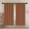 thumbnail image 5 of Red Green Checkerboard Red Pattern Kids Curtains,Childrens Insulated Curtains Set Of 2,Bedroom Essentials,Teen Room Decor 52"X63", 5 of 5