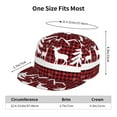 thumbnail image 6 of Haiem Christmas Buffalo Plaid Classic Snapback Cap Flat Bill Hat Baseball Cap Adjustable Size Cotton Dad Hat, 6 of 9