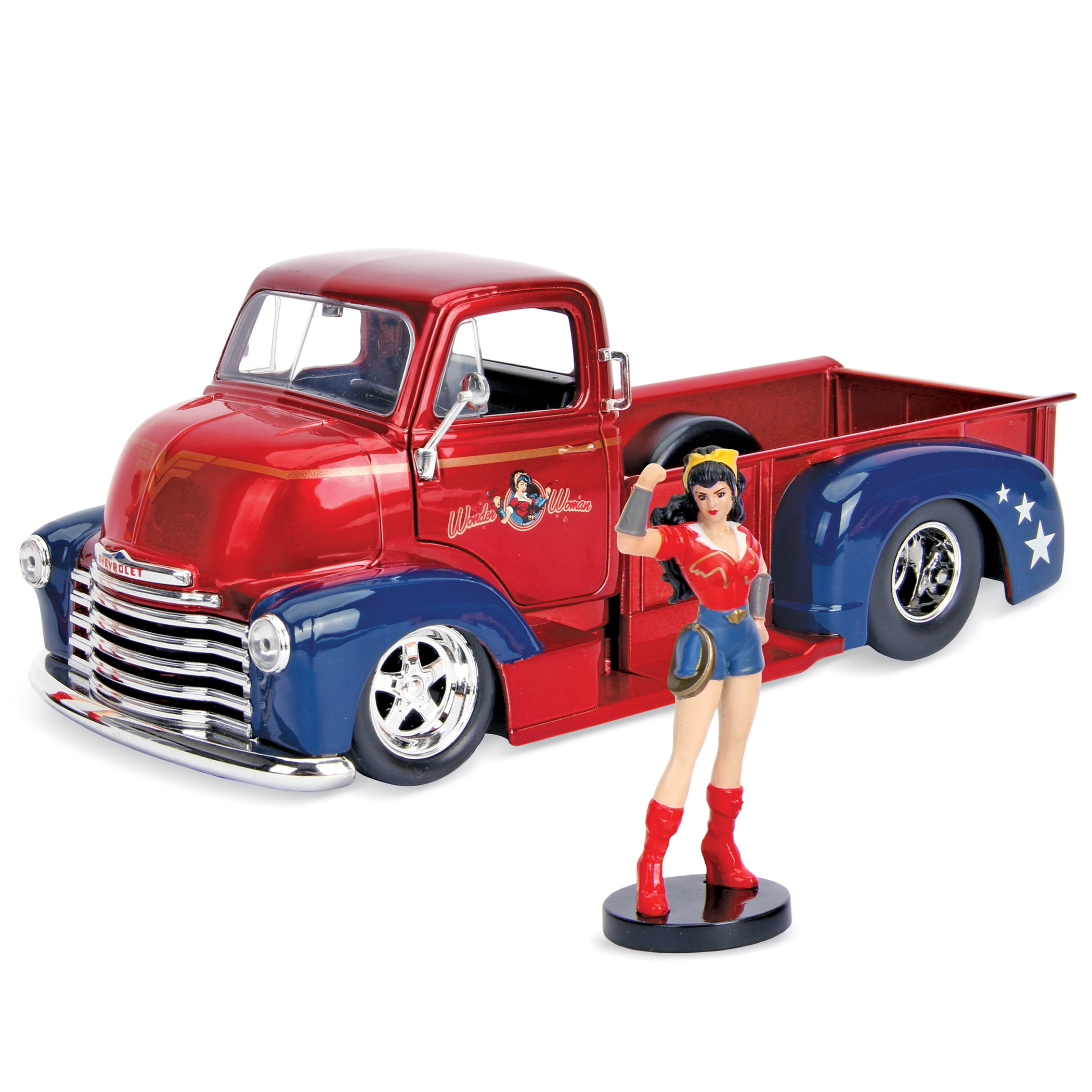 1952 CHEVROLET COE PICKUP CANDY RED JADA 1:24 DISPLAY BIG TIME MUSCLE 