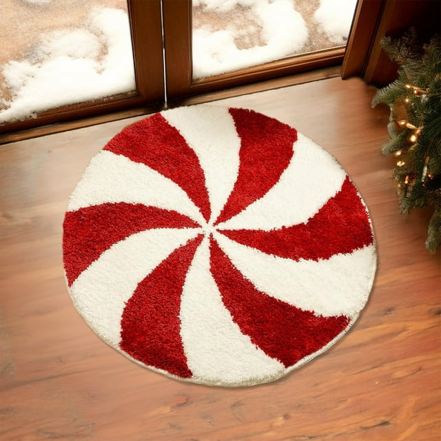 Christmas Rugs Snowflake Shaped Floor Mat Christmas Mat Christmas Decorative For Living Bedroom Kitchen Decoration Bath