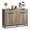 Datong 41014K, variant on Modern Farmhouse Sideboard Buffet Cabinet, 55 Inch Large Storage Cabinet with 2 Drawers, 4 Doors, Adjustable Shelves, Black Metal Handles for Kitchen, Dining Room
