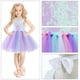 thumbnail image 4 of Vestido de traje para niñas, vestido de actuación, disfraz de cumpleaños, vestido infantil, vestido de lentejuelas arcoíris, 4 of 5