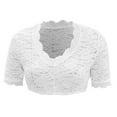 thumbnail image 4 of Summer Tops for Women, Womens Tops, Women's Traditional Dirndl Blouse Shirt for Oktoberfest with Lace Design and V-Neck Long Sleeves for Casual and Formal Occasions, 4 of 6