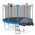 thumbnail image 4 of Filet de Sécurité de Remplacement pour Trampoline de 15 Pi pour 6 Poteaux Droits, Cadre Rond, Respirant et Résistant aux Intempéries avec Sangles Ajustables (Filet Seulement), 4 of 7