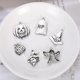 thumbnail image 5 of 50 piezas de dijes de Halloween, colección de Halloween de plata antigua, suministros para manualidades, colgantes para manualidades, accesorios para hacer joyas, collares y pulseras, 5 of 5