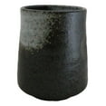 thumbnail image 4 of Pack Of 6 Charcoal Grey Tone Hakumu Reactive Glaze Ceramic Yunomi Tea Cups 9oz, 4 of 9