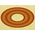 thumbnail image 1 of Ahgly Company Machine Washable Indoor Rectangle Transitional Orange Red Orange Area Rugs, 8' x 10', 1 of 7