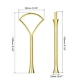 thumbnail image 2 of Uxcell 1 Set Cake Tray Stand Handle Plate Hardware Fitting, 3-Tiers Fan Gold, 2 of 7