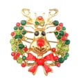 thumbnail image 2 of Broche de Navidad para hombres y mujeres - Lindo broche de solapa con de de cristal Adornos navideños de joyería Yinane  Broche de navidad, 2 of 7
