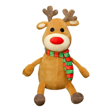 

NUOLUX Adorable Reindeer Plush Doll Toy Creative Funny Christmas Decoration Home Toy
