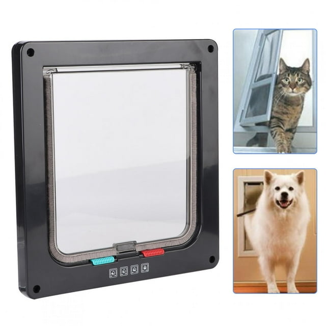 Waterproof Medium Pet Entry Door, Cat Flap Door, Acrylic For Window Pet Supply Door Easy To Install