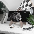 thumbnail image 3 of License Plate, Monochrome Lion Decorative Front,Personalized Stainless Steel License Plate Cover For Men Women,12.2" X 6.2", 3 of 6