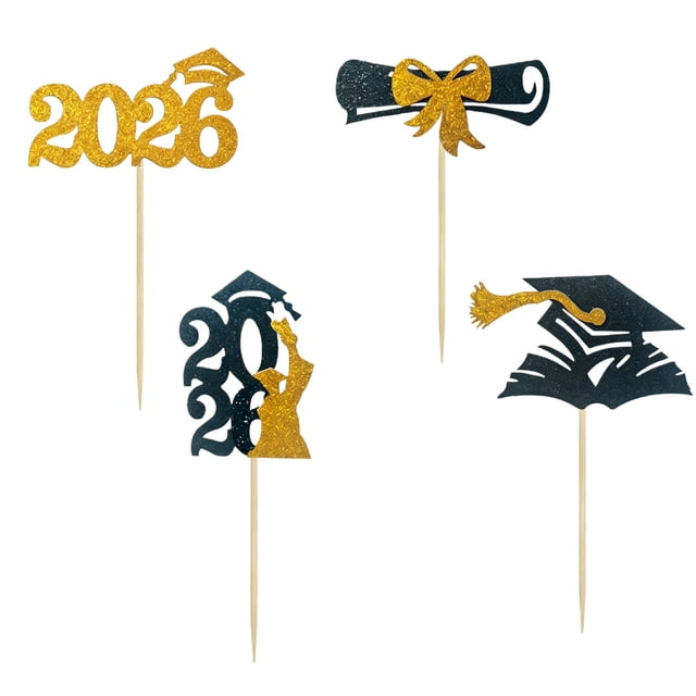 MKHSQHDG Today's Deals Graduation Party with Cake Topper Diploma Cap and for Commencement Celebration
