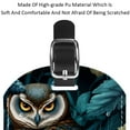 thumbnail image 4 of Square 2Pack PU Leather Cartoon Owl Cruise Luggage Tag with Privacy Cover and Name ID Tag for Travel Handbags Backpacks Luggage Tags, 4 of 6