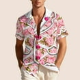thumbnail image 2 of TaTaai Unisex Hawaiian Shirt, Short Sleeve Button Down Lapel Collar, Funny Printed, Breathable Lightweight, Ideal for Valentine's Day Summer Beach Casual Wear Gift, 2 of 8
