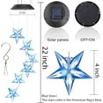 thumbnail image 2 of Campana de Viento Que Cambia de Color Blue Star Llevó el Campana de Viento Móvil Portátil Impermeable Al Aire Libre Decorativo Romántico Campana de Viento Luz para Patio Jardín Hogar, 2 of 8
