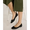 thumbnail image 2 of Time and Tru Women's Faux Leather Ballet Flats, 2 of 13