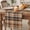 Dark Brown, Burnt Orange, Charcoal, Camel, variant on Orange Blue Checkered Table Runner - 108 Inch Long Fall Farmhouse Buffalo Plaid Cotton and Linen Blended Dress Scarves Farmhouse Table Runner for Kitchen Dining, Coffee Table, 13" x 108"