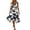Gray, variant on Sundresses for Women Round Neck Sleeveless - Irregular Hem Midi Dress with Floral Print and Soft Fabric for Summer Daily,Green M