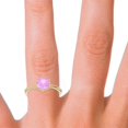 thumbnail image 5 of Diamond-Capitals 2.00 Ct Beautiful Round Cut Simulated Pink Sapphire Gemstone Womens Ring for Wedding Gift 18K Yellow Gold Size 10, 5 of 8