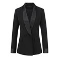thumbnail image 3 of Conjunto de traje de negocios de 2 piezas para mujer, chaqueta y pantalones ajustados, 3 of 4