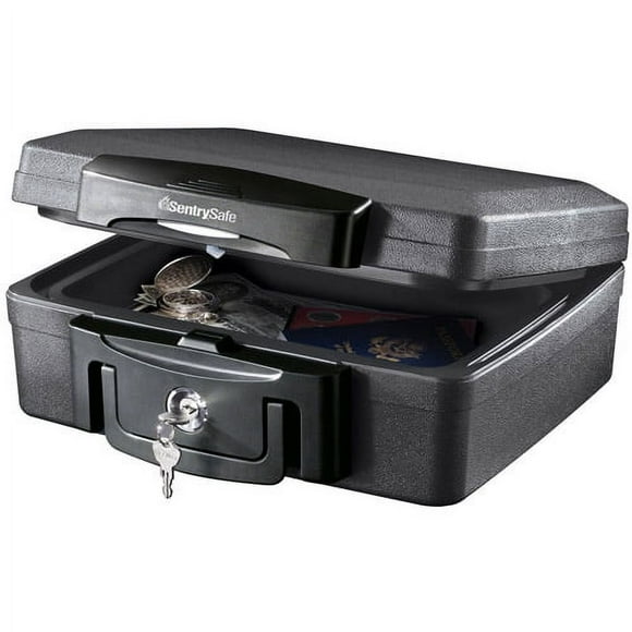 SentrySafe 0.17 cu. ft. Waterproof Fire Chest with Key Lock, H0100, Safes