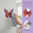 thumbnail image 2 of REGALWOVEN 90 PCS Butterfly Wall Decals for Wall-3D Butterflies Removable Mural Decals Home Decoration for Nursery Bedroom Green Blue 3.1" x 2.6", 2 of 5