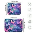 thumbnail image 3 of Butterflies Purple Dish Drying Mat Dish Drainer Rack Mats Water Absorbent Non-Slip Easy Clean Heat Resistant for Kitchen Counter, 3 of 8