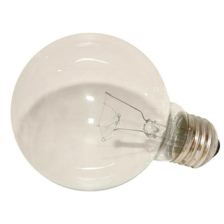 - Sylvania 14282 Decorative Incandescent Lamp, 25 W, 120 V, G25, Medium Screw ,, 1500 hr