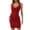 Wine, variant on Women's Sleeveless Bodycon Mini Dress Ruched Tank Dress Casual Stretch Party Club Short Dress