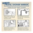thumbnail image 4 of keepw Fog-Free Travel Mirror for Shaving Fogless Bathroom Mirror with Removable Wall Suction, 4 of 6