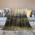 thumbnail image 2 of JEUXUS Mountain Landscape Trees Flannel Throw Blanket for All Seasons 60x80in, 2 of 6