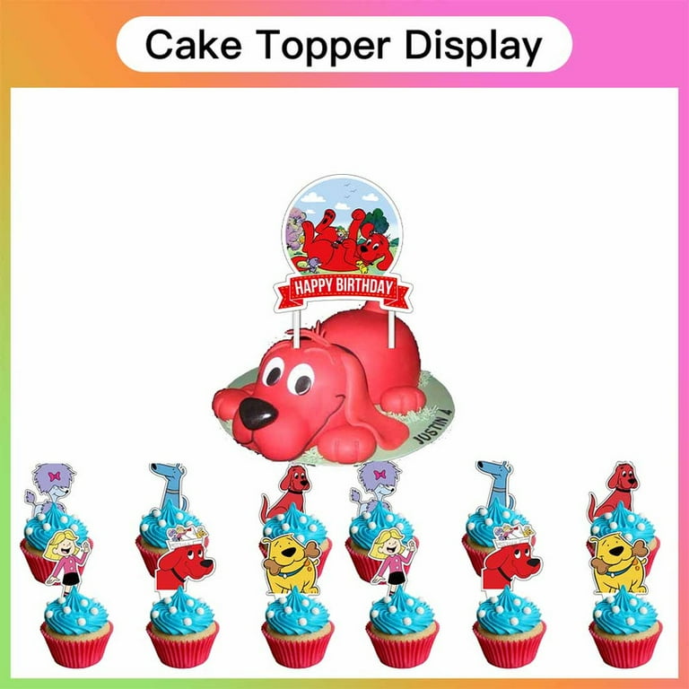 Clifford the Big Red Dog Party Supplies Plates Decorations Birthday Cake Topper Banner Decor Backdrop Balloons
