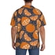 thumbnail image 3 of Balery Various Oranges Camisa Casual de Manga Corta con Botones para Hombre, Texturizada, Estilo Cubano, para Playa, Verano-Small, 3 of 5